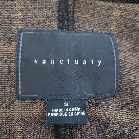 Anthropologie Sanctuary Windowpane Plaid Wrap Sweater Cardigan size Small - Picture 11 of 14